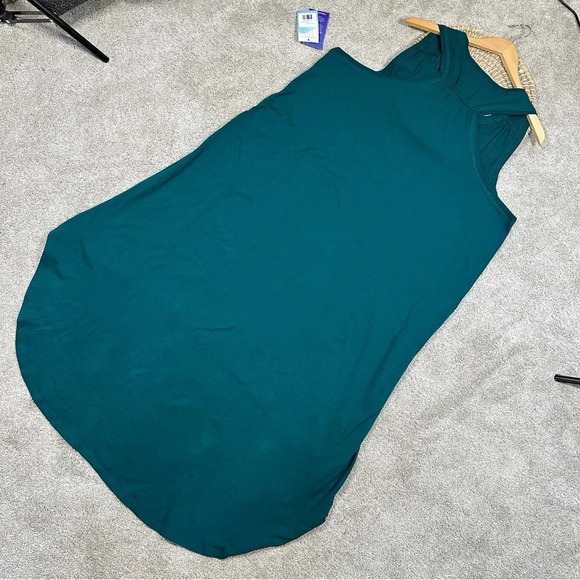 NWT Superfit Hero Hi-Low Jersey Tank Racerback Dress in Forest Green Size 4X - Picture 7 of 12
